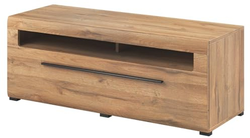 Lomadox TV Lowboard Eiche Grandson Nb. modern mit Schubkasten, B/H/T: ca. 140/52/50 cm