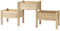 Outsunny Jardinière sur Pieds carré Potager 2 étages dim. 184L x 45l x 80H cm Inserts d'irrigation Bois Sapin pré-huilé