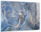 Deco Cadre Salon Or bleu peinture Moderne Impression sur Verre 120x80cm Image Tableau en Verre Decoration Murale Chambre Cuisine Horizontal Art Wall Grand XXL Tableaux Decoratifs Muraux GAA120x80-5029