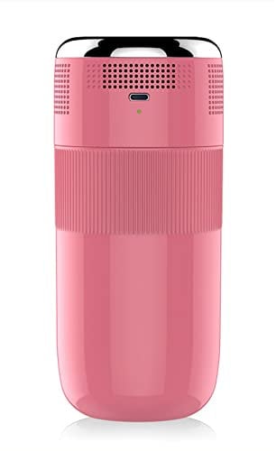 WRTN Portable Cooling Cup, USB Cooler Cup, 380ml Electronic Bottle Chiller Portable Mini Refrigeration Rapid Cup Cooler for Traveler Road Tripper Outdoors(Pink)