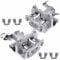 Frankberg 2x Brake Caliper Disc Brake Rear Left Cast Aluminium with Bracket (Hole spacing of the bracket 90mm) Compatible with Mi.n.i Mi.n.i Cabriolet Mi.n.i Clubman Replace# 34216785611