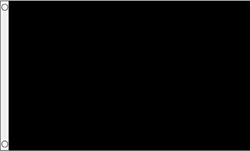 5ft x 3ft Large Black Flag Mourning Funeral Flag 2022 - Polyester Flag with Eyelets for Outdoor Indoor Use Decorations