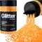 Hemway Premium Glitter Shaker - Fluorescent Orange | Super Chunky Metallic Flake Sequins for Resin & Epoxy Crafts | Craft Supplies for Tumblers, Festival, Hair, Face, Body, Eye & Nail Art | 115 g