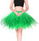 Homipooty Tüllrock Damen Tütü Rock Erwachsene Tüllrock Grün Ballett Petticoat Party Abend Halloween Rock 80er Jahre Outfit Damen