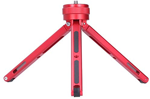 1 / 4In -Stativ Flexibel, 3-13 cm Verstellbarer Desktop-Ständer Stabilisieren Sie den Halter für die Kamerahalterung für Sportkameras für Mobiltelefone (Rot)
