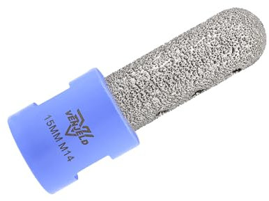 Fraise Carrelage Diamant 15mm avec Filetage M14 pour Agrandir Meuler et Forme Trous Existants dans Céramique Porcelaine Carrelage Marbre Granit VENJELD