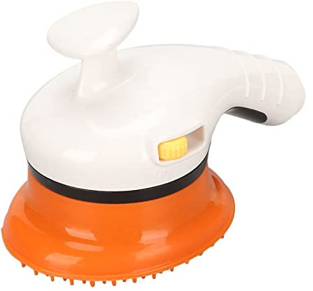flexman Haustier Badegerät, 3 in 1 Duschkopfbürste für Haustiere mit Duschkopf Massagewerkzeug Kamm, Universelle Duschkopf Badebürste für Hunde mit Weicher Zahnmassage und Ergonomischem Griff (Orange)