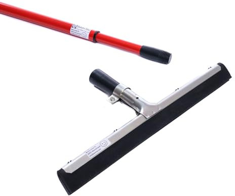 BawiTec Wasserabzieher 35cm Breit mit Teleskopstiel Stiel stufenlos ausziehbar Wasserschieber klein und schmal Metallstiel Gummischieber günstig