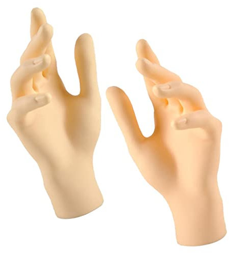 predolo Set von 2 Weiblichen Hand Schaufensterpuppen in Reinem Weiß, Haut, Kurz