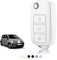 TOOMUME Schlüsselhülle TPU, Autoschlüssel Hülle Passt für VW Volkswagen Golf 4/5/6 Polo Up Jetta Caddy Beetle Multivan T5 Seat Ibiza Leon Skoda Fabia, Schlüsselcover Schutz Schlüsselgehäuse - Flip Key