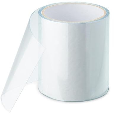 Ruban Adhésif sous-Marin Transparent, 10cm x 150cm Bande Imperméable Transparente pour Reparation des Piscines et des Tuyaux, Ruban de Réparation de Tente pour Tente Bâche Gouttière Kayaks Gonflables