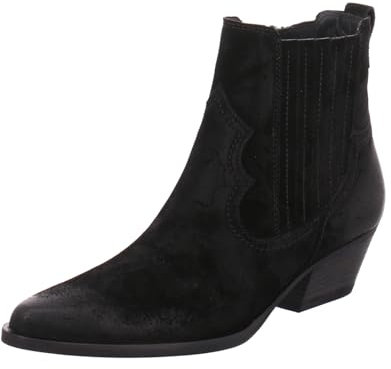 Paul Green Stiefelette 8144-016, Rauleder, Schwarz, Damen EU 7,5/41