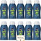 Travel Shower Gel Mens Toiletries Bundle with Nivea Body Wash Energy 3 in 1 (Body, Face and Hair), Fresh Masculine Scent, 10x50ml and Wishesla Thank you Card