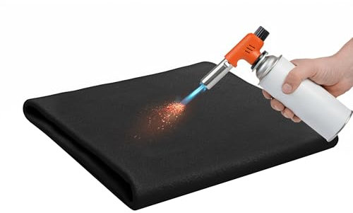 Carbon Felt Welding Blanket, Protective Blanket 1m x 1m Flame Retardant Welding Blankets Up to 1800°F Flame Retardant for Grill Stove Pit Soldering Welders (40x40 inch)