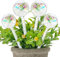 Abeillo 4Pcs Iridescent Plant Watering Globes Clear Self Watering Globes for Plant, Glass Plant Watering Bulbs Insert Spikes Plant Accessories for Home Indoor Outdoor Automatic Irrigation System