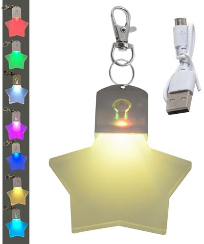 LED Handtaschenlicht - Stern-/Herzförmiges Purse Light, Induktion Tasche Licht, Wiederaufladbar Taschenlicht, LED Anhänger Schlüsselanhänger, Tragbare Tasche Licht Für Frauen, Valentinstagsgeschenk