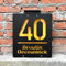 Letrero de dirección solar personalizado con números de casa iluminados para exteriores, letrero de dirección solar, números de casa iluminados para exteriores (28 x 24 cm)