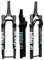 Forcella Ammortizzata per Bici da Corsa Gravel 700C Escursione 60 mm Forcella Anteriore Conica per Freni A Disco Fuoristrada da 1-1/2 Forcella Ad Aria XC Blocco Manuale Perno Passante 100 X 12 mm
