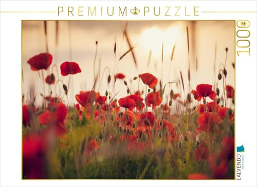 CALVENDO Puzzle Mohnblumen im Abendlicht | Lege-Größe cm Foto-Puzzle für glückliche Stunden
