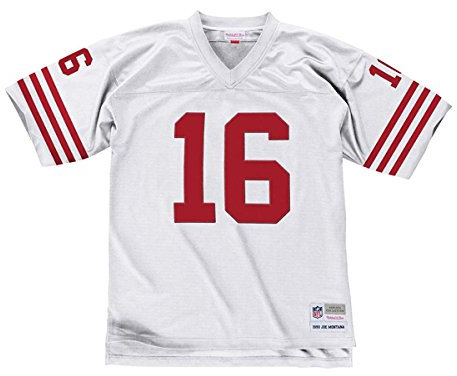 Mitchell & Ness Joe Montana San Francisco 49ers Replica Throwback NFL Trikot Weiß M