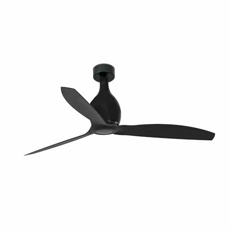 FARO BARCELONA 32030 - Mini ETERFAN Ventilador de Techo Negro Mate con Motor DC