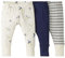 Moon and Back by Hanna Andersson Unisex Baby Jogginghosen aus Bio-Baumwolle, 3er-Pack, Blue Multi, 0-3 Monate