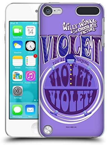 Head Case Designs Offizielle Willy Wonka and The Chocolate Factory Violet Beauregarde Grafiken Harte Rueckseiten Handyhülle Hülle Huelle kompatibel mit Apple iPod Touch 5G 5th Gen
