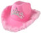 F Fityle Rosa Cowgirl Hut für Erwachsene - Cowgirl Hüte mit Tiara - Filz Cowboy Kostümzubehör für Erwachsene Partyhut und Play Dress-Up