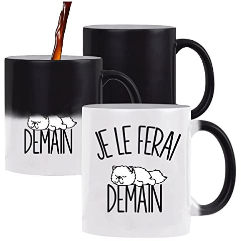 Mug Magique Chat Persan Je le ferai demain