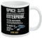 Star Trek Space The Final Frontier Keramik-Kaffeetasse, Neuheit Geschenkbecher für Kaffee, Tee und heiße Getränke, 325 ml, Weiß
