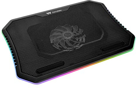 Thermaltake Massive 12 RGB Steel Mesh Panel with 1 x 120mm Fan, 256 Color RGB Spectrum, 10-15 Notebook Cooler CL-N020-PL12SW-A