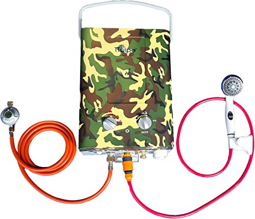 TTulpe TTOUHD650C Scaldabagno Portatile a Gas, Camuffamento