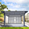 WHFTD PVC Rollos Balkon Fenster PVC-Rollläden Mit Armaturen, Wasserdicht Transparent Horizontale Rollo-Jalousie Für Außen Pavillon Büro,2.2 * 2m