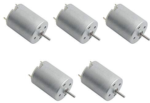 Pxyelec DC Motor 3V-12V 280 Mikromotor 42x24mm für RC Boot Modell Spielzeug Diy (5 Stück)