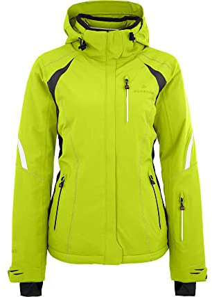 Bergson SNOWTASTIC | Damen Skijacke, wattiert, 20000mm Wassersäule, Lime Punch [268], 38 - Damen