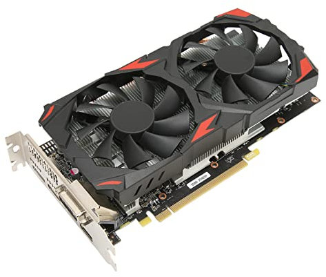 Vikye RX 580 8GB Graphics Card, Radeon RX 580, 8GB GDDR5, 2 Cooling Fans, 3x DP, HDMI, DVI, PCIe 3.0, Supports 4K, 1080P 3A Games, Desktop Compatible