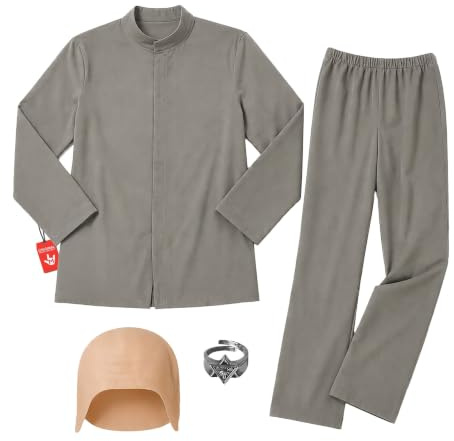 Morph, Bald Villain Costume Men, Halloween Costumes for Men, L