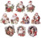 Ideen mit Herz 3-D Motive, ausgestanzt, ca. 7-10 cm, 10 Stück im Beutel | Bilder zum Basteln & Dekorieren | Grußkarten selber machen | Bildmotive für Scrapbooking & DIY-Deko (Weihnachtsmann)