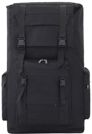 Großer Trekkingrucksäck 120L Wanderrucksack Leichter Outdoor Reiserucksack Wasserdicht Camping Rucksack Für Herren Damen Wandern Reisen Daypack (Color : Black, Size : 120L)