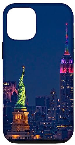Bahaa's Tee Hülle für iPhone 12/12 Pro Handyhüllen im modischen Grafikdesign der Skyline von New York City