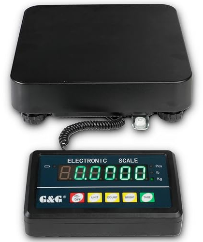 G&G PSA-B 50Kg/1g Paketwaage Plattformwaage Boden aus Aluminumguss LED (PSA50B)