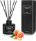 L'odeur Vill Diffusore Profumo Ambiente - 3.4oz (100ml) profumo di Pesca al miele con 8 bastoni d'olio, diffusore di aroma nero opaco, profumo domestico di lunga durata per il bagno.