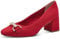 MARCO TOZZI Damen Pumps mit Blockabsatz Vegan, Rot (Red), 36 EU