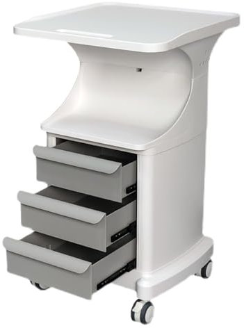 WXXSHGDW Rollwagen Medizinisch Rollwagen, Mobiler Rollwagen, Zahnärztlicher Rollwagen, Laborwagen mit Rädern und Schubladen, Kosmetikwagen für Das Labor Eines Schönheitssalons in Krankenhäusern