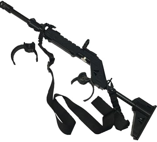 Growalleter Porte-fusil VR pour Meta Quest 2, Gunstock VR pour Quest 2, poignée de contrôleur de tir Oculu-s Quest 2, accessoires pour fusil magnétique, avec bretelles (pour Quest 2)