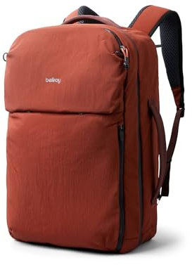 Bellroy Lite Travel Pack 30L (Handgepäck-Rucksack, Reiserucksack für internationale Reisende, mit Laptop-Fach, inneren Packfächern und verstaubaren Schultergurten) - Clay