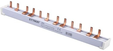 Peigne tableau électrique, borne de connexion, 4P 4 pôles 63A, 12 modules de 22,5 cm de long