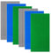 shineFinder 6 Platten-Set Bauplatten Kompatibel mit meisten Marken,rechteckige Grundplatten 25.6 * 12.8cm mit 16 * 32 Noppen (Grau,Grün,Blau,25.6 * 12.8cm)