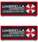 2 Stück Umbrella Corporation Our Business Is Life Itself Lustiger Flagge Patch Stickerei Militär Abzeichen mit Nylon Taktisch Aufnäher Applikation für Hut Rucksäcke Jacke Kleidung Taschen Weste