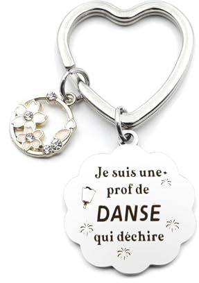 Cadeau Danse,Prof De Danse Qui Déchire,Porte Clés Danse,Merci Danse,Porte Clef Idée Cadeau Accessoire Fin Année Scolaire école Enfant élève Sport
